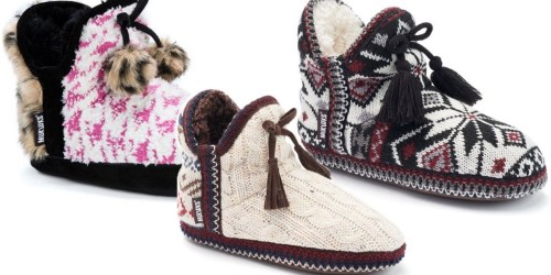 Kohl’s Cardholders: MUK LUKS Women’s Bootie Slippers Only $11.20 Shipped (Regularly $40)