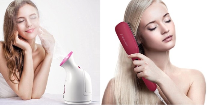 Amazon: Oak Leaf Facial Steamer Only $21.99, Hair Straightener Brush $18.99 & Diffuser Deals