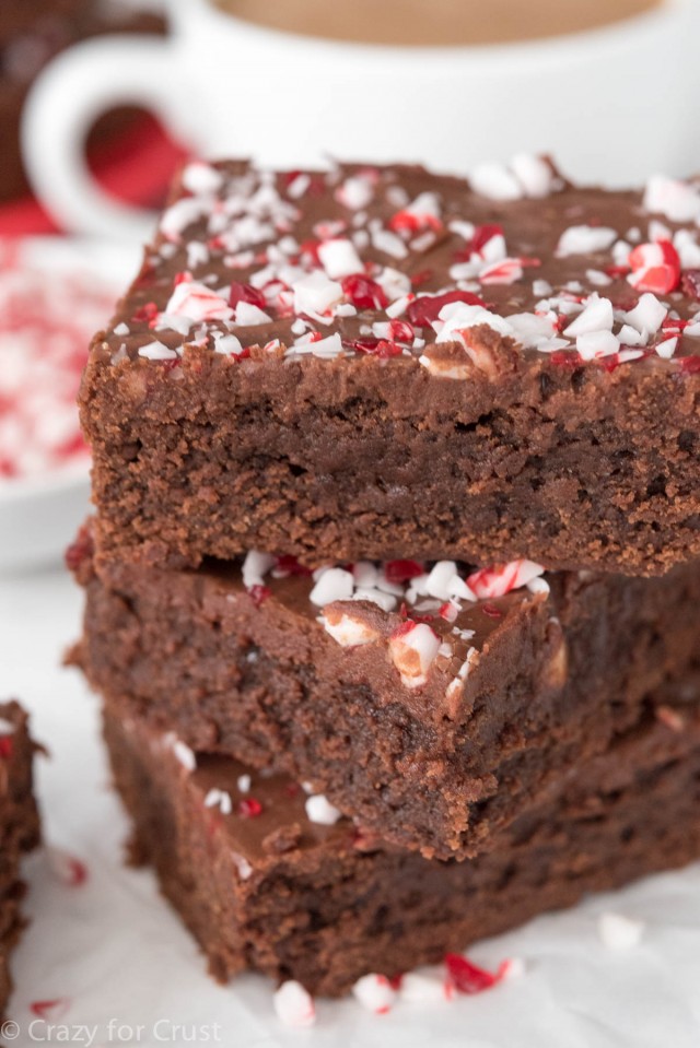 Peppermint Mocha Brownies