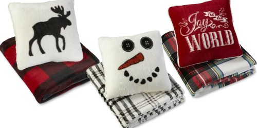 Kmart: Cannon Holiday Pillow and Throw Sets Only $8.99 (Regularly $14.99)