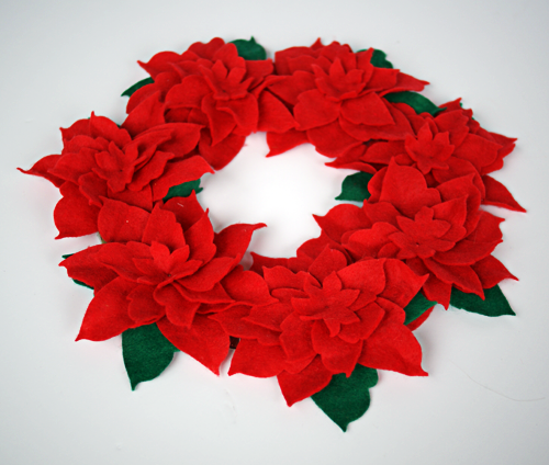 Poinsettia Wreath