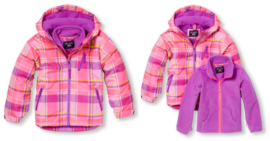 Girls 3-in-1 Jacket 