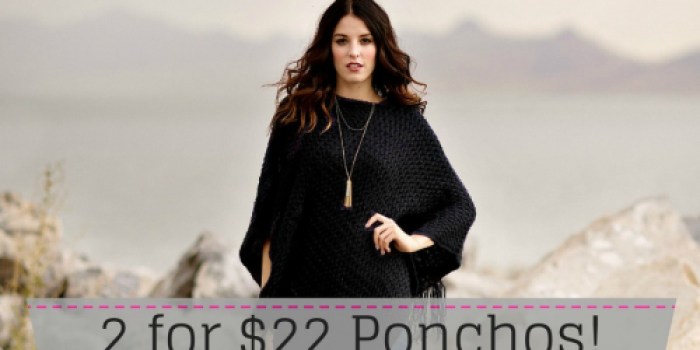 Cents of Style: TWO Ponchos ONLY $22 Shipped (Just $11 Each!)