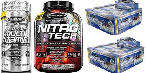 Amazon: Up to 45% Off MuscleTech Protein Bars, Protein Powder & More (Today Only)