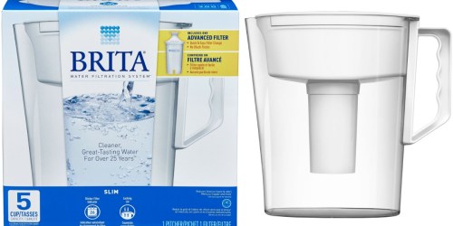 Walmart.com: Brita 5 Cup Slim BPA Free Water Pitcher w/ 1 Filter Only $6.19 (Best Price)