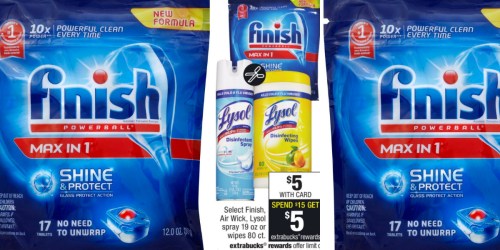 CVS: Finish Powerball Max in 1 Dishwasher Tabs ONLY $1.33 Each (After ExtraBucks)
