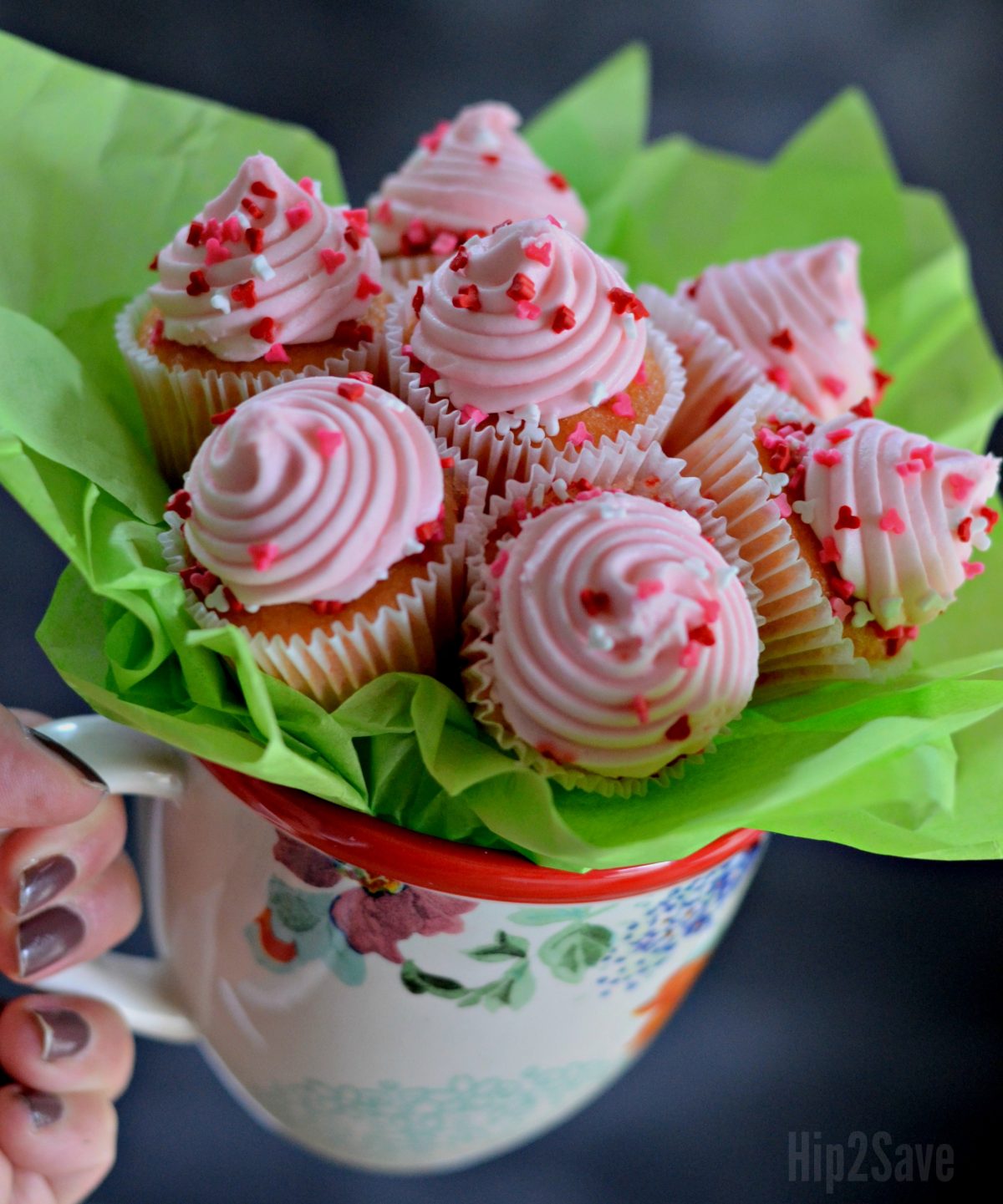 easy mini cupcake bouquet gift