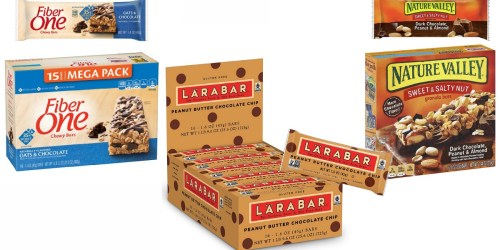 Amazon: Nice Savings on General Mills Snack Bars (Fiber One, Larabar and Nature Valley)