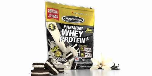 MuscleTech Whey Protein Cookies & Cream 5 lb Bag Only $28.99 Shipped (Reg. $41.70)