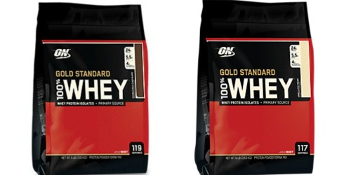 Vitamin Shoppe: Optimum Nutrition Whey Protein 8 Pound Bag Only $64.99 Shipped (Reg. $84.99)