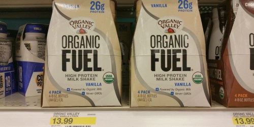 Target: Organic Valley High Protein Shake 4-Packs Just $3.30 Each After Gift Card (Regularly $13.99)