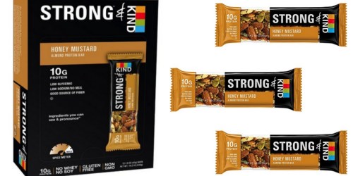 Amazon: STRONG & KIND Honey Mustard Savory Protein Bars 12-Pack $8.46 Shipped