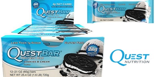 Amazon: Quest Nutrition Protein Bars 12-Pack Only $16.99 Shipped (Just $1.58 Per Bar!)