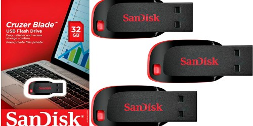 Walmart.com: SanDisk 16GB USB Flash Drive 3-Pack Bundle Only $12.96 (Regularly $23.91)