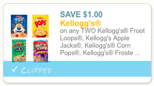 Kellogg's Cereal Coupon