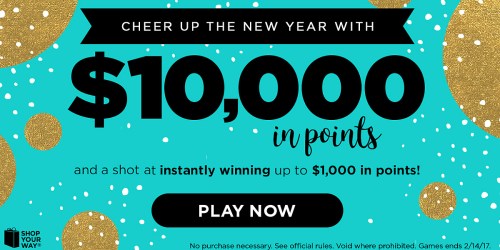 Shop Your Way Instant Win Game & Sweeps: Enter to Win $10,000 in Points & More