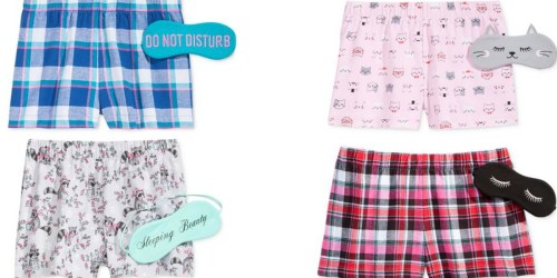 Macy’s: Women’s Pajama Short and Eye Mask Set Only $1.94 (Regularly $24.50)