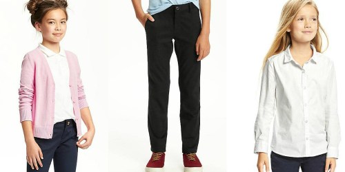 Old Navy: Buy 1 Get 1 Free Kids’ Uniform Items = $2 Polos (+ Reader Clearance Finds)