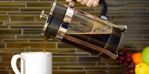 Amazon: Stainless Steel & Glass French Press Only $15.99 (Regularly $49.99)
