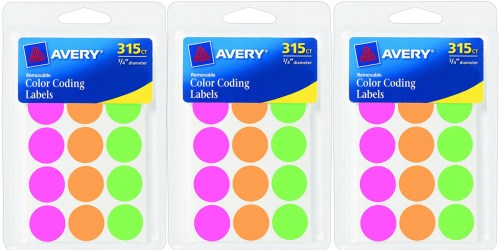 Amazon: 315 Avery Round Color Coding Labels Only $1.12 (Add-On Item)