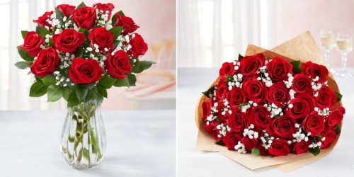 Florists.com: Dozen Red Roses w/ Vase Only $42.99 Shipped w/ Valentine’s Day Delivery + More