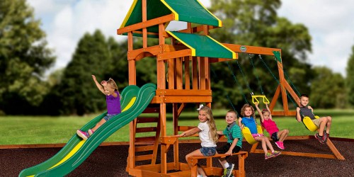 Walmart.com: Backyard Discovery Wooden Swing Set Only $349 (Regularly $499)