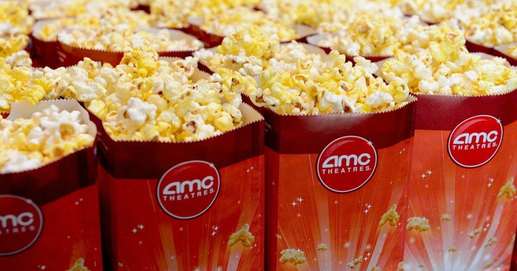 row of AMC popcorn