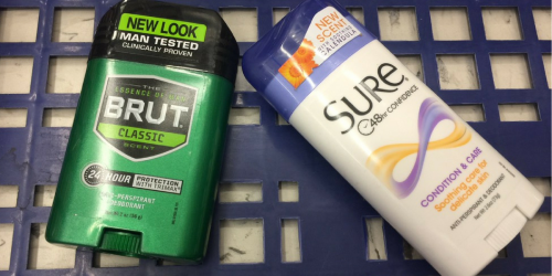 NEW $1/1 Sure & Brut Coupons = Deodorant ONLY 99¢ at Walgreens Or Rite Aid