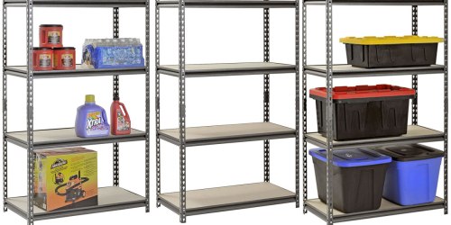 Sam’s Club Members: 4-Shelf Steel Shelving Unit Just $33.88 Shipped (Holds 3,000+ Pounds)