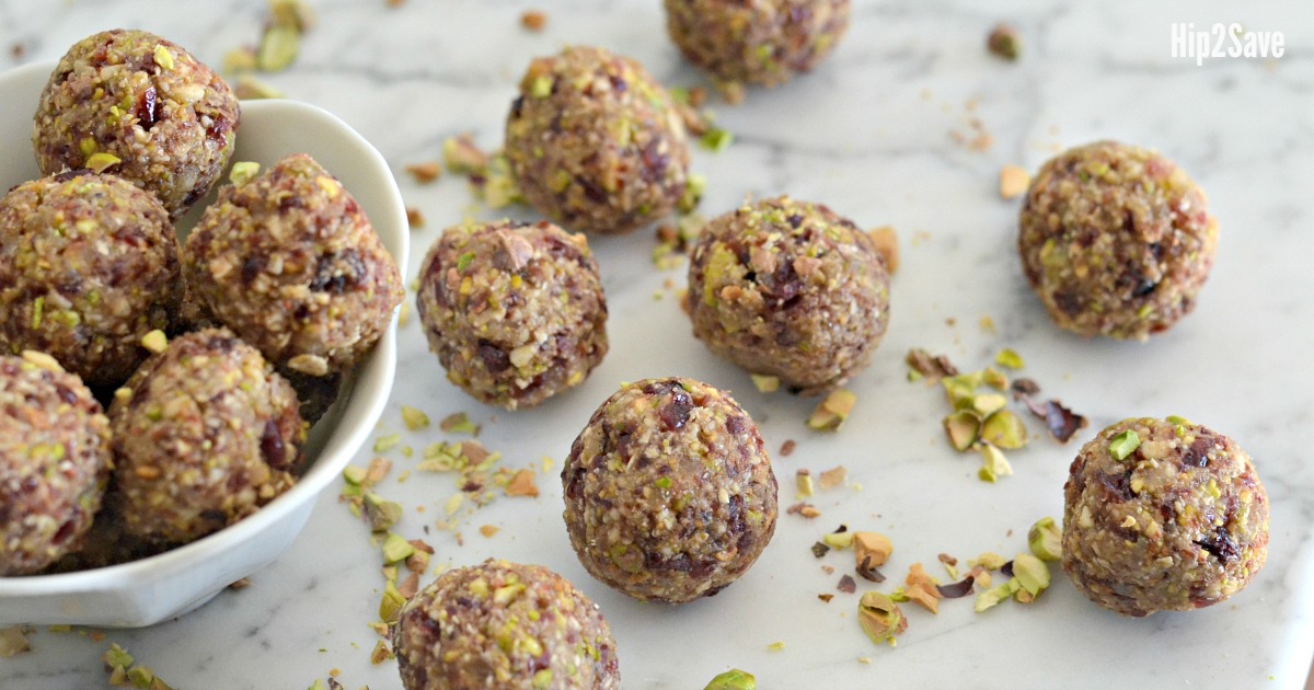 pistachio cranberry energy bites recipe