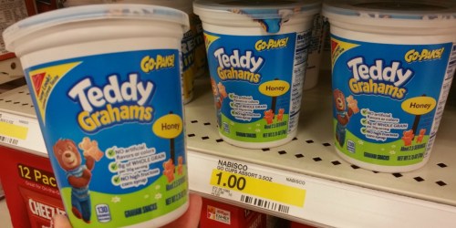 Five FREE Teddy Grahams Go-Paks After Cash Back at Target