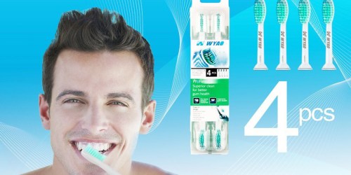 4 Pack Replacement Toothbrush Heads For Philips Sonicare Brushes Only $7.58 & More