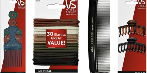 Amazon: 50% Off Vidal Sassoon Hair Items = Piks, Comb & Clips Under $1.60 Shipped + More