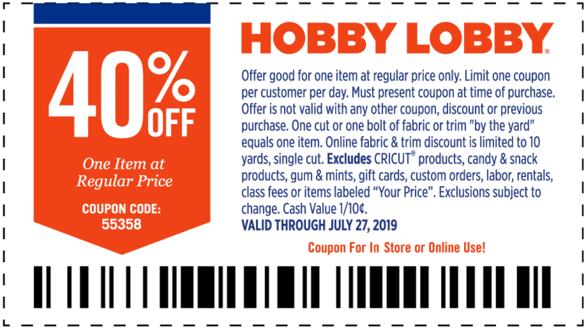 Hobby Lobby coupon