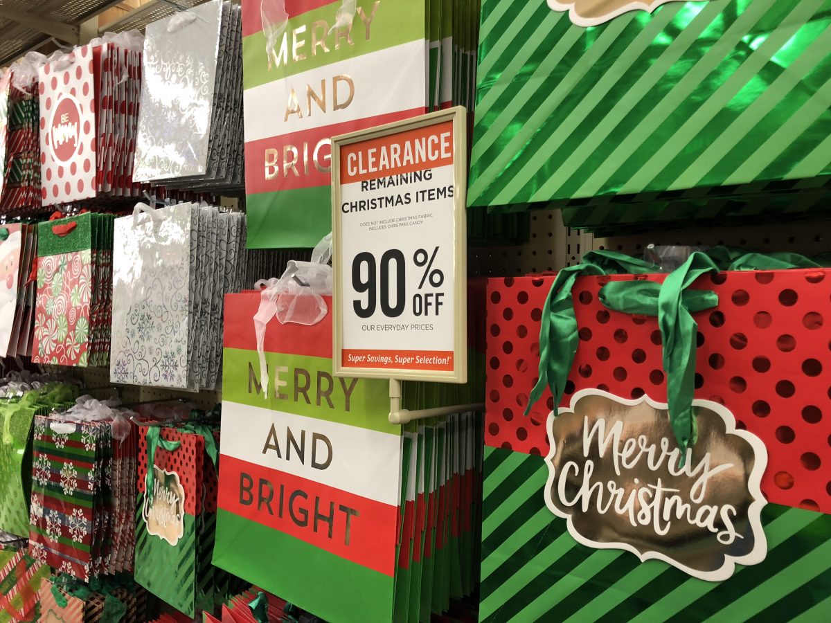 90% off clearance at Hobby Lobby