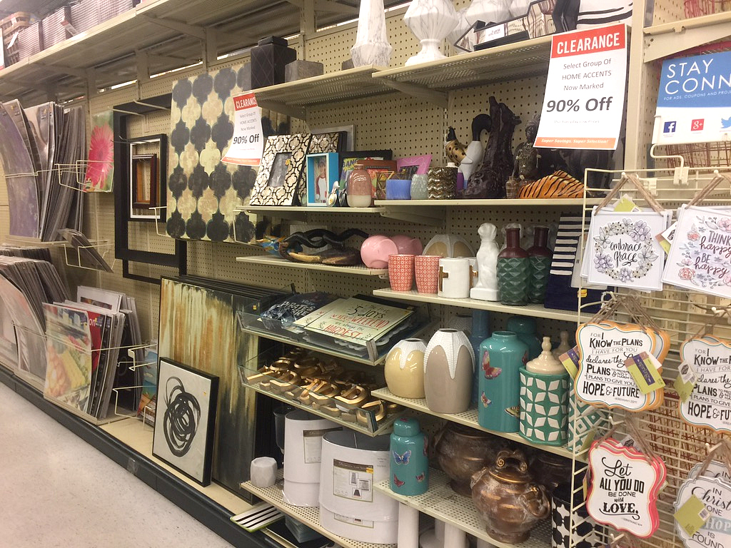90% off home accent sale at Hobby Lobby