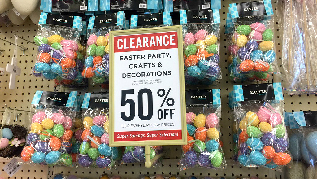 50% off Easter clearance at Hobby Lobby