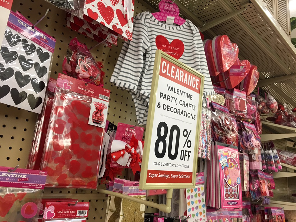 Valentine clearance at Hobby Lobby