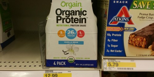 Target: Orgain Organic Protein 4-Pack Only $5.89 (Regularly $12.99)