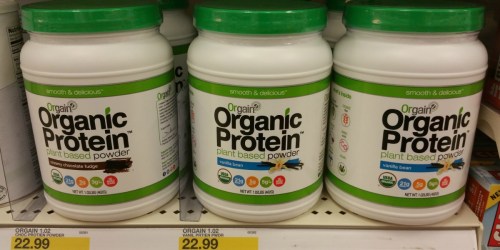 Target: Orgain Organic Protein Powder Only $3.39 (Regularly $22.99)