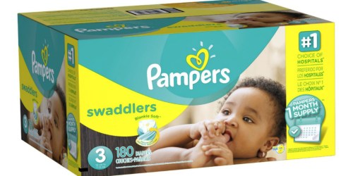 Amazon Family: Pampers Swaddlers Diapers Size 3 180-Count Only $21.51 Shipped