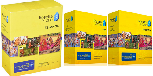 Amazon: Rosetta Stone Level 1-5 Sets Only $139 Shipped (Today Only)