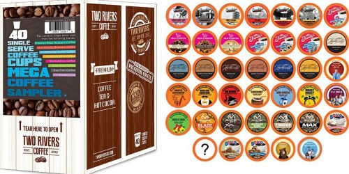Amazon: Two Rivers 40 Pack K-cup Sampler $11.96 Shipped (30¢ Per K-cup)