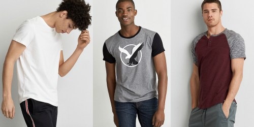 American Eagle Outfitters: 30% Off Men’s Tees + Free Shipping (Starting at Just $6.28 Shipped)