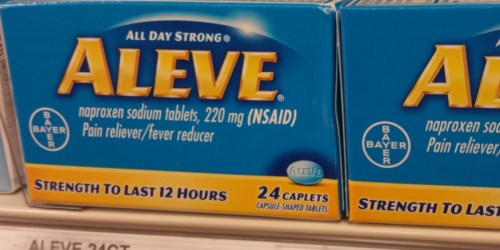 NEW $2/1 Aleve Pain Reliever Coupons = 24-Count Bottle Only $1.99 at Target