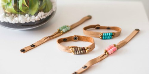 Cents of Style: Leather Bead Bracelet & 3 Pairs of Earrings ONLY $7.95 Shipped + MORE