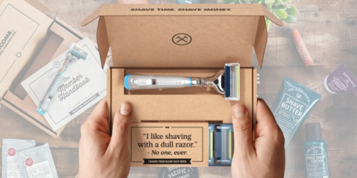 Razor + 4 Refill Cartridges ONLY $1 Shipped from Dollar Shave Club