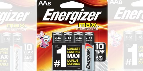 Energizer MAX AA Batteries 8-Count Pack Only $2.22 Shipped (Just 28¢ Per Battery)