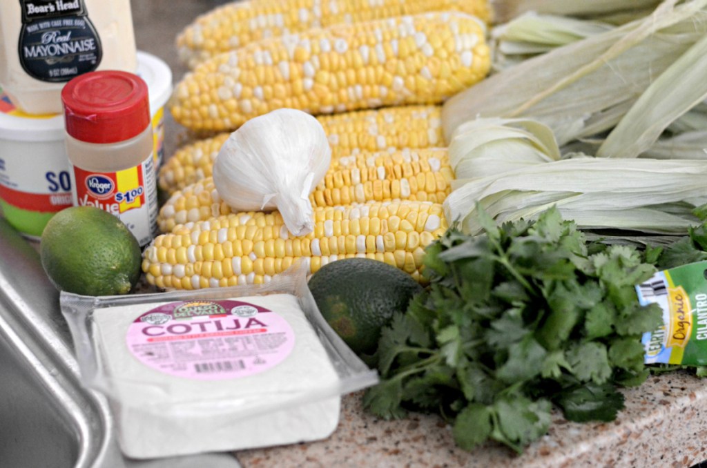 mexican corn ingredients in the counter