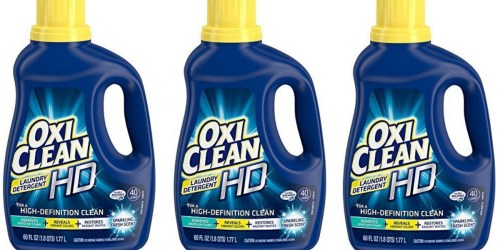 Amazon: OxiClean HD Laundry Detergent 60oz Bottle Only $4.09 Shipped